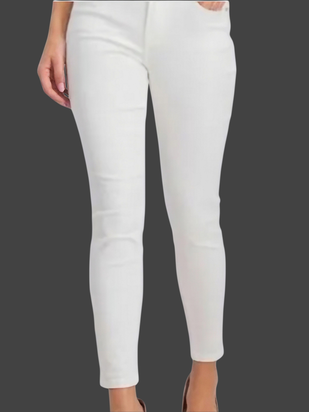 Celebrity Pink Women’s White High-Rise Skinny Jeans